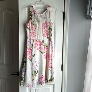 Pink Purple Floral Dress